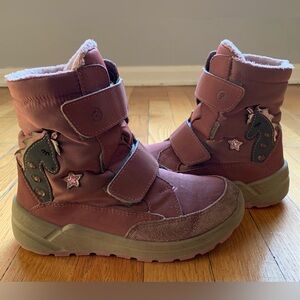 Cute pink Unicorn Winter Boots Size 13US (31EU)